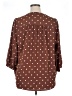 Torrid 100% Polyester Brown 3/4 Sleeve T-Shirt Size 1X Plus (1) - photo 2
