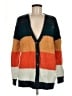 Volcom Color Block Orange Cardigan Size 8 - photo 1