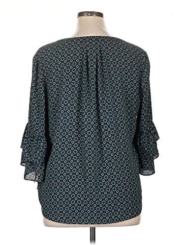 Roz & Ali 3/4 Sleeve Blouse (view 2)