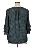 Roz & Ali 100% Polyester Teal 3/4 Sleeve Blouse Size XL - photo 2