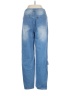Shein Graphic Blue Jeans Size 4 - photo 2