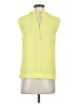 J.Crew 100% Polyester Yellow Sleeveless Blouse Size 4 - photo 2