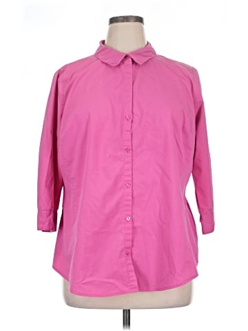 Worthington 3/4 Sleeve Button-Down Shirt (view 1)