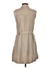 Mine Solid Tan Casual Dress Size S - photo 2