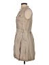 Mine Solid Tan Casual Dress Size S - photo 5