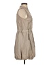 Mine Solid Tan Casual Dress Size S - photo 4