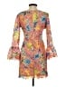 Assorted Brands Paisley Orange Cocktail Dress Size S (estimated) - photo 2