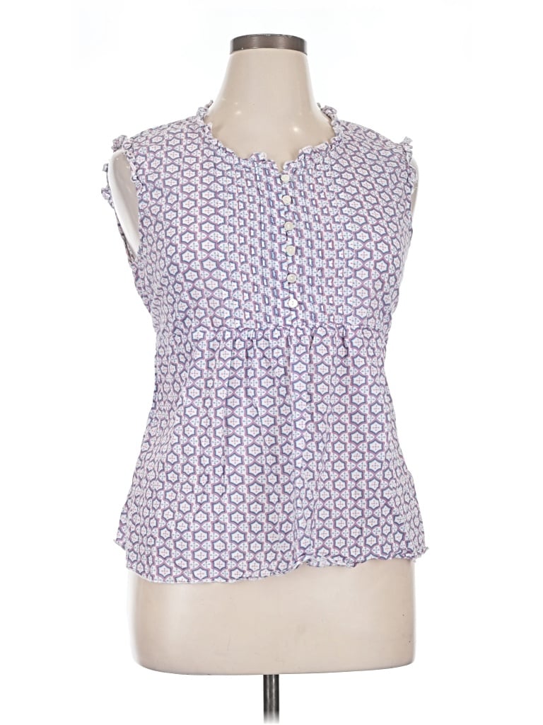 Pre-owned Tommy Hilfiger Sleeveless Blouse In Purple
