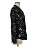 Equipment 100% Polyester Print Black Long Sleeve Blouse Size M - photo 4