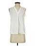 Vince Camuto 100% Polyester Ivory Sleeveless Blouse Size XXS - photo 1