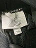 Le Chic 100% Polyester Metallic Black Skirt Size 4 - photo 3