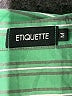Etiquette 100% Polyester Stripes Green Long Sleeve Blouse Size M - photo 7