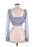 Petal and Pup 100% Polyester Blue Long Sleeve Blouse Size 4 - photo 2