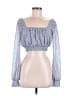 Petal and Pup 100% Polyester Blue Long Sleeve Blouse Size 4 - photo 1