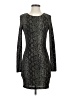 Bebe Animal Print Black Cocktail Dress Size S - photo 1
