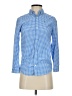 Vineyard Vines Performance Checkered-gingham Blue Long Sleeve Button-Down Shirt Size S - photo 1