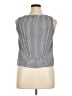 Cynthia Rowley Silver Sleeveless Blouse Size XL - photo 2