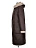 DKNY 100% Polyurethane Brown Coat Size S - photo 5