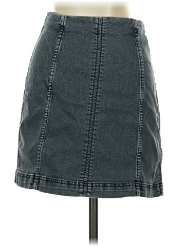 Free People Denim Skirt (view 2)