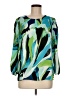 DKNY 100% Polyester Green 3/4 Sleeve Blouse Size M - photo 1