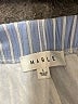 Mable 100% Rayon Stripes Blue Shorts Size L - photo 3