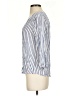 Maurices 100% Rayon Stripes Blue 3/4 Sleeve Blouse Size S - photo 5