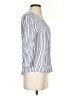 Maurices 100% Rayon Stripes Blue 3/4 Sleeve Blouse Size S - photo 4