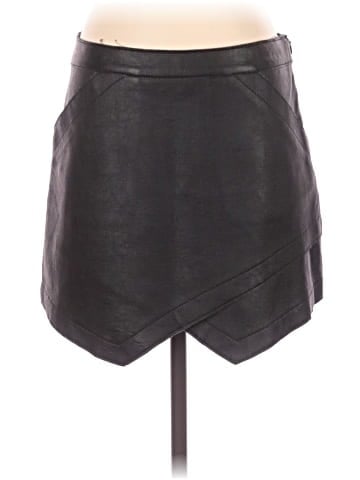 BCBGMAXAZRIA Faux Leather Skirt (view 1)