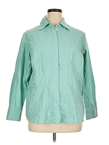 Coldwater Creek 3/4 Sleeve Button-Down Shirt (view 1)
