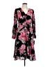 Halston Floral Black Casual Dress Size 10 - photo 1