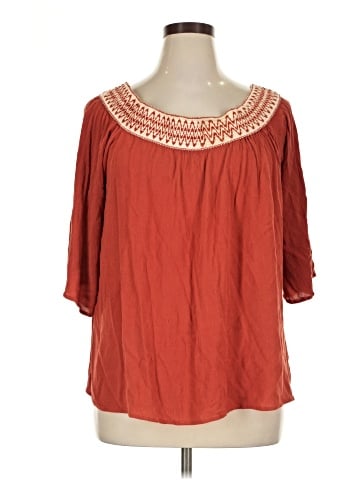 JW (JW Style) 3/4 Sleeve Blouse (view 1)