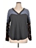 Umgee Gray Long Sleeve Blouse Size XL - photo 1