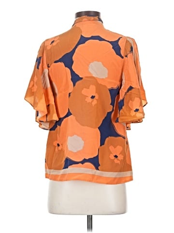 Tracy Reese Short Sleeve Silk Top (view 2)