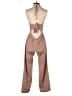 Unbranded 100% Polyester Hearts Brown Jumpsuit Size S - photo 2