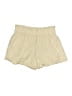 Shein Curve 100% Polyester Solid Ivory Khaki Shorts Size XXL - photo 2