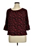 MICHAEL Michael Kors Black 3/4 Sleeve Blouse Size XL - photo 1