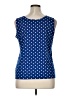 Chico's Polka Dots Blue Tank Top Size XL (3) - photo 2