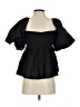 Kourt Black Short Sleeve Blouse Size 4 - photo 2