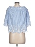 Style Envy Blue 3/4 Sleeve Blouse Size L - photo 2
