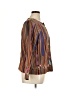 Indigo Moon 100% Silk Print Brown Jacket Size XL - photo 4