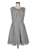 Express 100% Polyester Tweed Gray Casual Dress Size 8 - photo 1