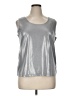 Chico's Metallic Silver Sleeveless T-Shirt Size XL (3) - photo 1