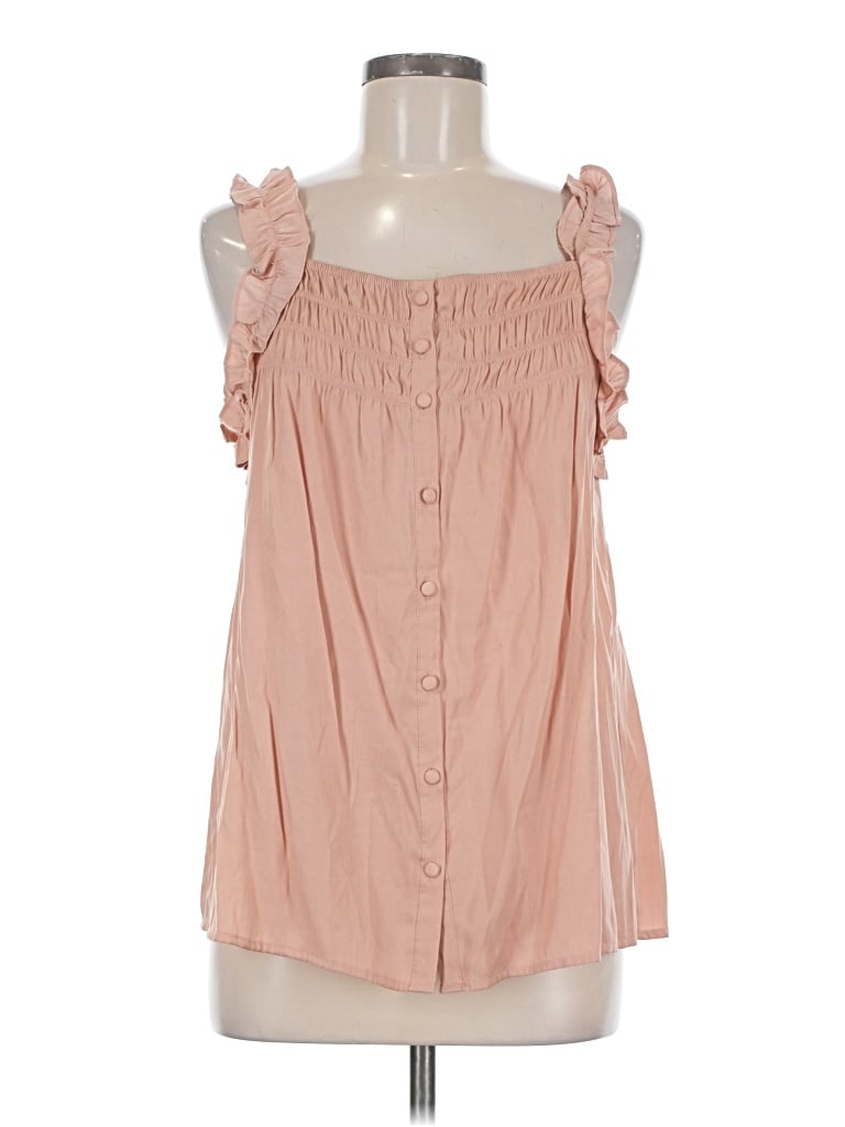 Pre-owned Doe & Rae Sleeveless Blouse In Pink