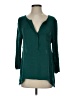 Knitted & Knotted 100% Polyester Teal 3/4 Sleeve Blouse Size S - photo 1
