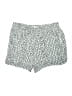 Cotton Bleu 100% Rayon Chevron-herringbone Silver Shorts Size 3X - photo 1