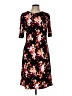 Apt. 9 Floral Black Casual Dress Size L - photo 1