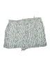 Cotton Bleu 100% Rayon Chevron-herringbone Silver Shorts Size 3X - photo 2