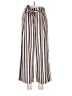 Stradivarius 100% Polyester Stripes Ivory Casual Pants Size M - photo 1