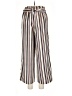 Stradivarius 100% Polyester Stripes Ivory Casual Pants Size M - photo 2