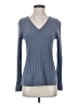 Pure Amici 100% Cashmere Blue Cashmere Pullover Sweater Size S - photo 1